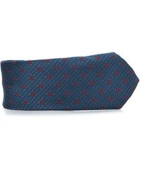 Canali - Zijden Jacquard Stropdas Met Bloemenmotief - Lyst