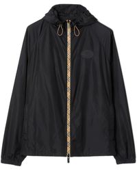 Burberry - Jassen ,Blauw ,Nylon Ekd Badge Nylon Jacket - Lyst