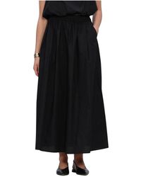 Lina Locchi - Rokken ,Zwart ,Ll-Adele Maxi Rok - Lyst