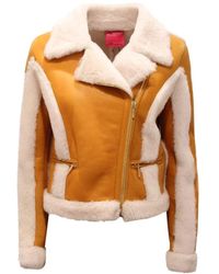 Blumarine - Shearling-Jacke Im Montone-Stil - Lyst