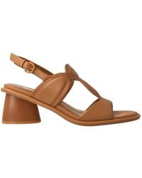 Jeannot - Schoenen ,Bruin ,Leer Leren Sandaal Elegante Stijl - Lyst