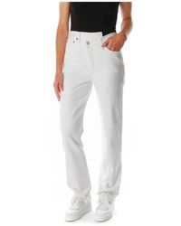 Agolde - Jeans ,Wit ,Denim Straight Jeans - Lyst