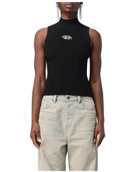 DIESEL - Sleeveless Tops - Lyst