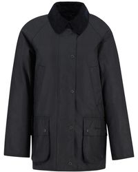 Barbour - Jassen ,Blauw Wax Jacket Voor Stijlvolle Uitstraling - Lyst