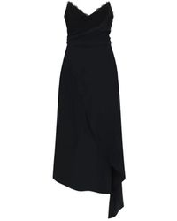 Moschino - V Neck Midi Dress - Lyst