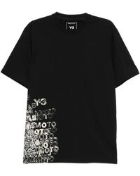 Y-3 - Tops ,Zwart ,Katoen Gfx Short Sleeve Tee - Lyst