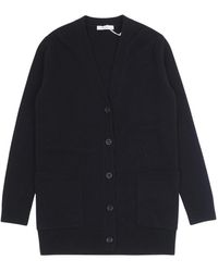 Max Mara - Truien & Vesten ,Blauw ,Wol Villar Wollen En Kasjmier Vest - Lyst