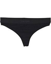 Tom Ford - Ondergoed ,Zwart ,Modal Signature Thong - Lyst