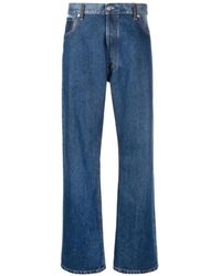 Maison Margiela - Jeans oversize due-toni blu - Lyst