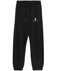 Marcelo Burlon - Broeken ,Zwart ,Katoen Trainingsbroeken - Lyst