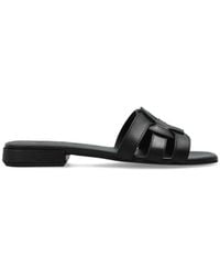 Furla - Schoenen ,Zwart ,Leer Summer Slides - Lyst
