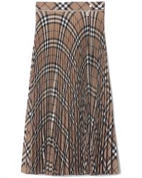 Burberry - Plooirok - Lyst