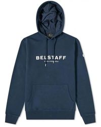 Belstaff - Hoodies & Sweatvesten ,Blauw ,Katoen 1924 Hoodie - Lyst