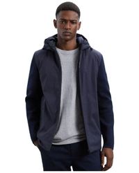 Ecoalf - Technische Stoff- Und Strickjacke Berga - Lyst