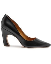 Chloé - Zwarte Leren Puntige Pumps - Lyst