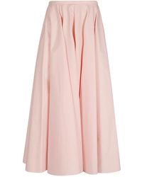Givenchy - Rokken ,Roze ,Katoen Lange Cirkelrok - Lyst