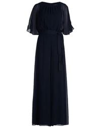 Vera Mont - Jumpsuits & Playsuits ,Blauw ,Chiffon Chiffon Jumpsuit Met Riem - Lyst