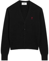 Ami Paris - Ami De Coeur Cardigan - Lyst