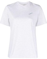 Coperni - Graues, Lässiges Baumwoll-T-Shirt Mit Kurzen Ärmeln - Lyst
