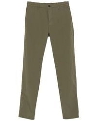 Incotex - Broeken ,Groen ,Katoen Slim-Fit Chino - Lyst