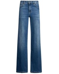 Liu Jo - Jeans ,Blauw ,Denim Denim Blauwe Stijlvolle Broek - Lyst