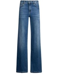Liu Jo - Jeans ,Blauw ,Denim Denim Blauwe Stijlvolle Broek - Lyst