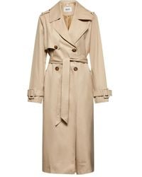 Silvian Heach - Trenchcoat Met Dubbele Rij Knopen En Ceintuur - Lyst