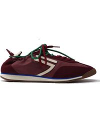 PURAAI - Rood Groene Canvas Sneaker - Lyst