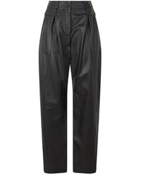 Alberta Ferretti - Leather Trousers - Lyst