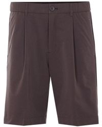 Herno - Korte Broeken ,Bruin ,Stretch Bermuda Shorts - Lyst