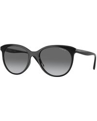 Vogue - Gafas de sol negras/grises sombreadas - Lyst