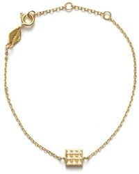 Anni Lu - Minimalistische Gouden Kristal Armband - Lyst