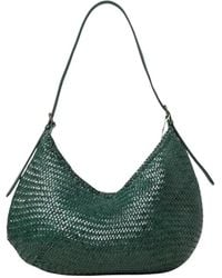 Dragon Diffusion - Geweven Leren Hobo Handtas - Lyst