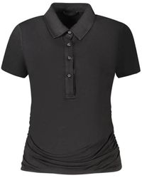 Guess - Zwarte Viscose Top & T-Shirt - Lyst