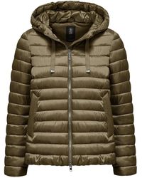 Bomboogie - Jassen ,Bruin ,Nylon Nylon Ciré Donsjas - Lyst