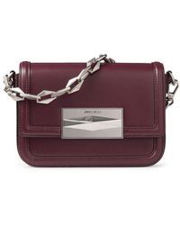 Jimmy Choo - Burgunder diamond crossbody tasche - Lyst