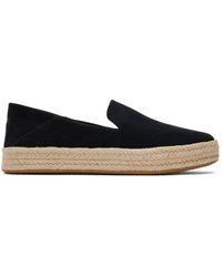 TOMS - Schoenen ,Zwart ,Suède Carolina Suede Instappers - Lyst