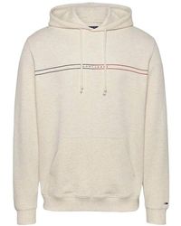 Tommy Hilfiger - Logo Baumwoll Kapuzenpullover - Lyst