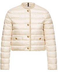 Moncler - Crewneck Button-Up Jacket - Lyst