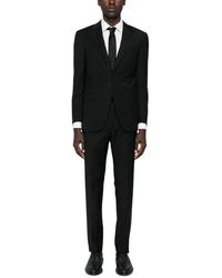Corneliani - Kostuums ,Zwart ,Wol Single Breasted Suit - Lyst