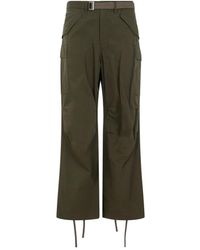 Sacai - Trousers > straight trousers - Lyst