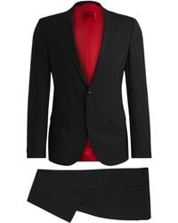 HUGO - Extra-Slim-Fit Pak Van Wol - Lyst