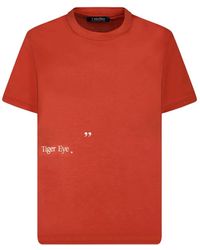 Max Mara - Camiseta naranja con estampado de letras - Lyst