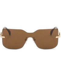 Kazar - Accessoires ,Bruin ,Montuurloze Zonnebril - Lyst
