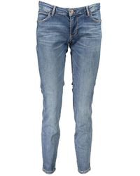 Guess - Jeans ,Blauw ,Katoen Blauwe Skinny Katoenen Jeans & Broek - Lyst