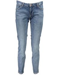 Guess - Jeans ,Blauw ,Katoen Blauwe Skinny Katoenen Jeans & Broek - Lyst