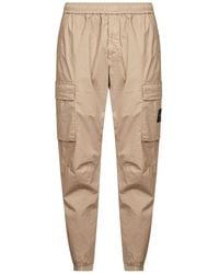 Stone Island - Broeken ,Katoen Cotton Canvas Cargo Broek - Lyst