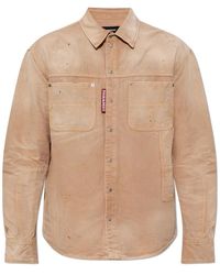 DSquared² - Overhemden ,Denim Denim Overhemd Met Vintage-Effect - Lyst