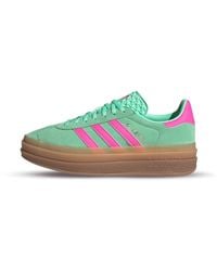 adidas - Gazelle bold pulse mint pink sneaker - Lyst