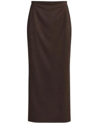 MARSĒM - Lange Rechte Maxi Rok - Lyst